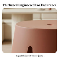 Petal Design Stool Sturdy Backless Seat Heavy-Duty for Bedroom