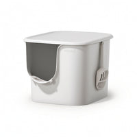 Semi-Enclosed Litter Box Spacious Pet Supply Open for Home