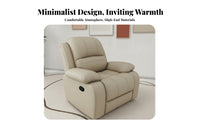Adjustable Recline Electric Recliner Compact Design Push-Back Recliner Extendable Footrest Single Sofa Thickly Padded for Apartment Dwellers, Adults, Seniors, Living Room, Bedroom, Reading Corner, Office