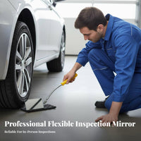 Undercarriage Inspection Mirror Stainless Telescopic Inspection Mirror for Car Technicians, DIY Enthusiasts, Garage