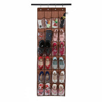 Over the Door Storage Bag Cotton Linen Material Textile Hanging Storage Pockets