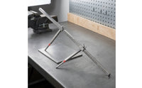 Two-Dimensional Measuring Tram Gauge Stainless Steel Measuring Ruler with Sliding Clamps Rigid Tram Gauge Adjustable for Mechanics, Collision Repair, Frame Straightening