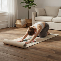 Suede Exercise Mat Mat with Carrying Bag Comfortable Exercise Mat Mat Easy to Store Exercise Equipment Soft for Dancers