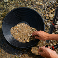 Black Plastic Gold Pan Handheld Outdoor Tool Portable for Gravel Washing
