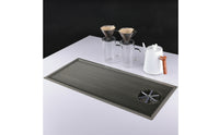 Cup Washing Drain Rack Countertop Coffee Drip Tray Rectangular Drip Tray with Drain Fitting for Baristas
