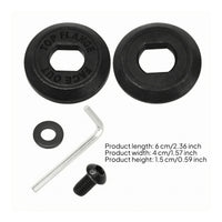 Tool Bolt Kit Hexagonal Openings Black Flange Hardware Dark Finish