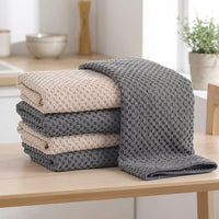 Embossed Microfiber Cloths and Microfibre Cloth, Highly Absorbent Dish Cloths, Fast-Drying Microfibre Towel for Kitchen and Multi-Purpose Use