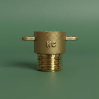 2 Pieces Brass Flange Adapter Long-Lasting Brass Threaded Pipe Fitting Solid