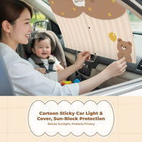 Car window privacy screen, stylish retractable screen, sun protection, privacy, heat insulation, side window shade for infants, universal fit.