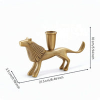 Brass Candlestick Holder Elegant Decor Sturdy for Mantel