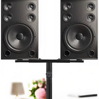 Twin Speaker Stand Anti-Slip Pads Tripod Speaker Designed for Musicians