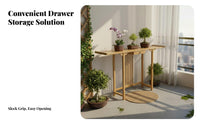 New Chinese & design Narrow Hallway Table Table Floor-Standing Narrow Altar Table extended Long Plant Stand Multifunctional Design for Homeowners, Apartment Dwellers, Interior Designers, Balcony, Entryway, Living Room, Hallway