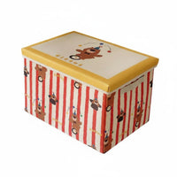 Foldable Toy Chest Foldable Storage container With Lid for Bedroom, young children, Girls