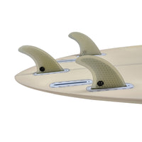 Surfboard Fin Single Tab/FUT Base Honeycomb Fiberglass Fin Solid Color