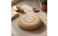 Jute Rope Cushion Handwoven Tatami Seat Cushion Breathable for Living Room