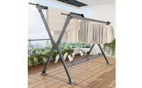 Freestanding Foldable Drying Rack Telescopic Laundry Drying Rack Portable Clothes Airer Collapsible for Apartment