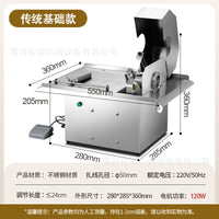 Commercial Multi-Functional Manual Sausage Tying Machine Stainless Steel Hand-Cranked Binding Machine for Cured Sausage and Red Sausage, US Standard