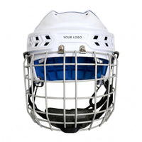 Hockey Helmet with Face Guard Comfortable Safeguarding Headgear Chin Straps