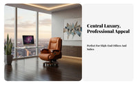 Electric Reclining Task Chair with Footrest Highspine Design Office Furniture 360-Degree rotate robustDuty Construction