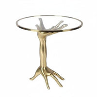 Hand-Shaped Stand Nordic design Accent Table Sturdy Construction for Homeowners