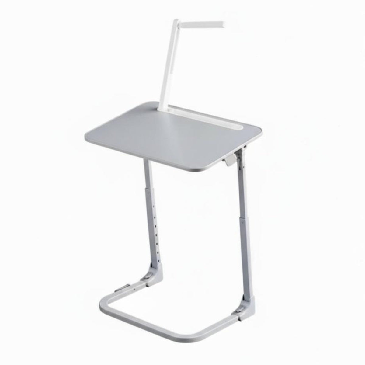 C-Shaped Rolling Table Mobile with casters C-Shaped Overbed Table Space-Saving