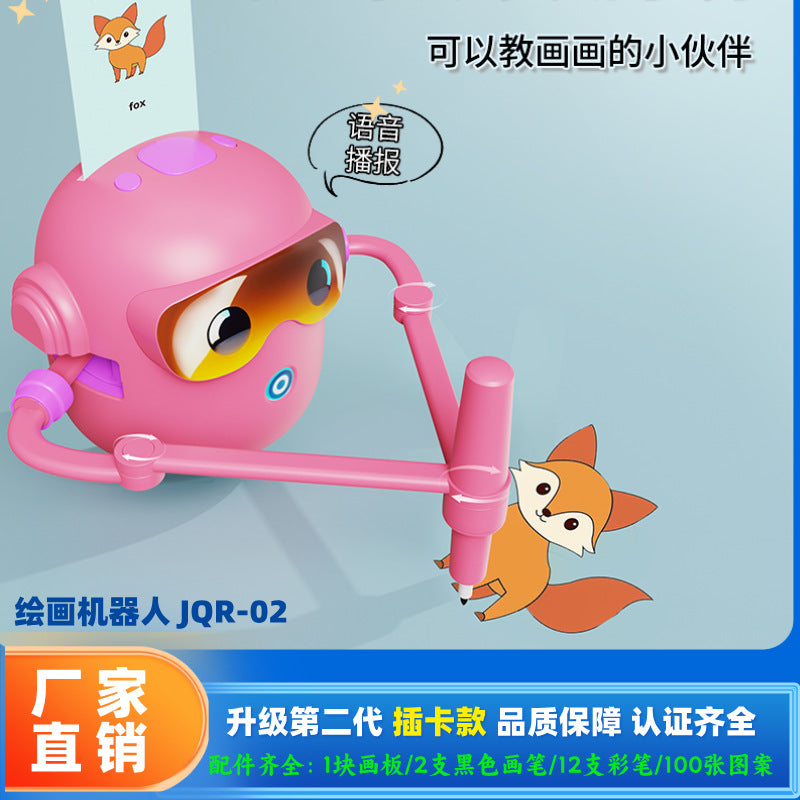 Drawing Robot Toy for Kids, Educational Art Robot, ABS Plastic, Electric, for Export
