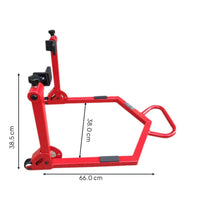 Foldable motorcycle rear stand