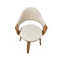 Upholstered Wooden rotating Chair sturdy wood Wood Frame for Students
