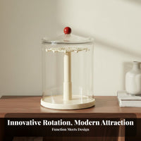 360° Rotating Figure Display Case Dustproof Rotating Display Case Large Capacity Figure Organizer for Collectors, Toy Enthusiasts, Tabletop