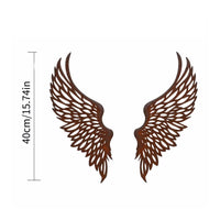 Openwork Angel Feathers Wall Decor Sheet Metal Wall Art Layered Feather Shapes for Home