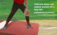 跨境热销棒球垒球便携手提投手墩投球练习垫Baseball坡度投手丘