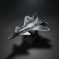 1/48 J-20 Model Diecast Fighter Jet Model with Display Stand Alloy Low-Observable Aircraft for Aviation Fans