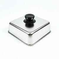Square Burger Cover Rust Resistant Cheese Melting Dome Professional-Grade Square Basting Cover for Grilling
