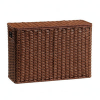 Narrow Tall Storage Basket Decorative Lidded Storage Basket Material Wicker Magazine Holder for Corners
