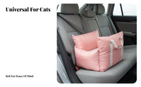 Multi-Use Small Dog Car Seat Comfortable Washable Pet Car Carrier Soft Padding for Travelers, Road Trips, Home