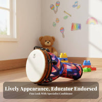 8" Djembe Lightweight Djembe Drum Portable Percussion Instrument for Beginners, Music Lovers, Kindergarten, lessonroom, gatherings