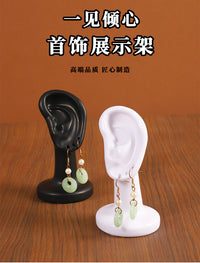 跨境热销耳环模特展示架仿真耳朵饰品珠宝店直播耳饰拍摄陈列道具