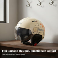 Motorcycle Half Helmet Four-Season Helmet Lightweight Impact-Resistant Headwear for Women, Commuters, Summer Riding, Daily Commute