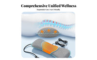 Adjustable Height Sleeping Waist Cushion Multi-Position Use Inflatable Pillow Breathable for Side Sleepers, Seniors, Bed, Travel, Car