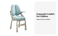 Ergonomic Student Stool Adjustable Height Study Chair Stable safe for children