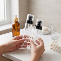 Portable Fine Mist Spray Bottle for Cosmetics, Toner, and Alcohol - Refillable Travel Atomizer