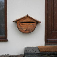 Vintage Mailbox Rustic Wooden Mailbox Waterproof for Garden