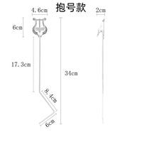 Portable Marching Lyre Sheet Music Holder with Sliding Adjustment