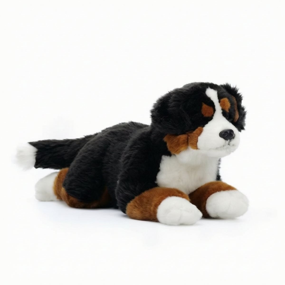 Bernese Mountain Dog Stuffed Animal Huggable Bernese Mountain Dog Stuffed Toy Realistic Affectionate for Children, Bedtime