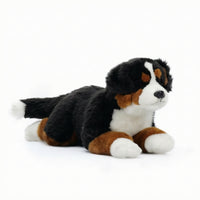 Bernese Mountain Dog Stuffed Animal Huggable Bernese Mountain Dog Stuffed Toy Realistic Affectionate for Children, Bedtime