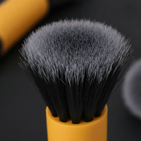 2 Pieces Car Detailing Brush Set Non-Scratch Car Detailing Brush with Gentle Bristles Compact