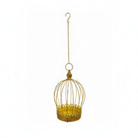 Hanging Birdcage Planter Wire Hanging Basket Rustic for Patio, Indoor, Gardeners