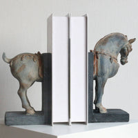 Horse Bookends Vintage Decorative Bookends Decor for Bookshelf, Library
