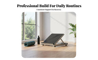 Heavy-Duty Steel Construction Metal Calf Stretcher Non-Slip Surface Standing Stretch Incline Board Stable & Secure Leg Stretching Board Portable for Runners, Athletes, Seniors, Home, Gym, Office