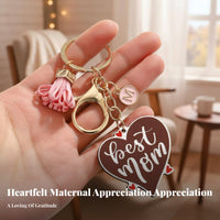 Mama Letter Charm Keychain Gift-Ready Mama Tassel Keychain Family Day Keyring for Moms, Handbag, Purse, Backpack